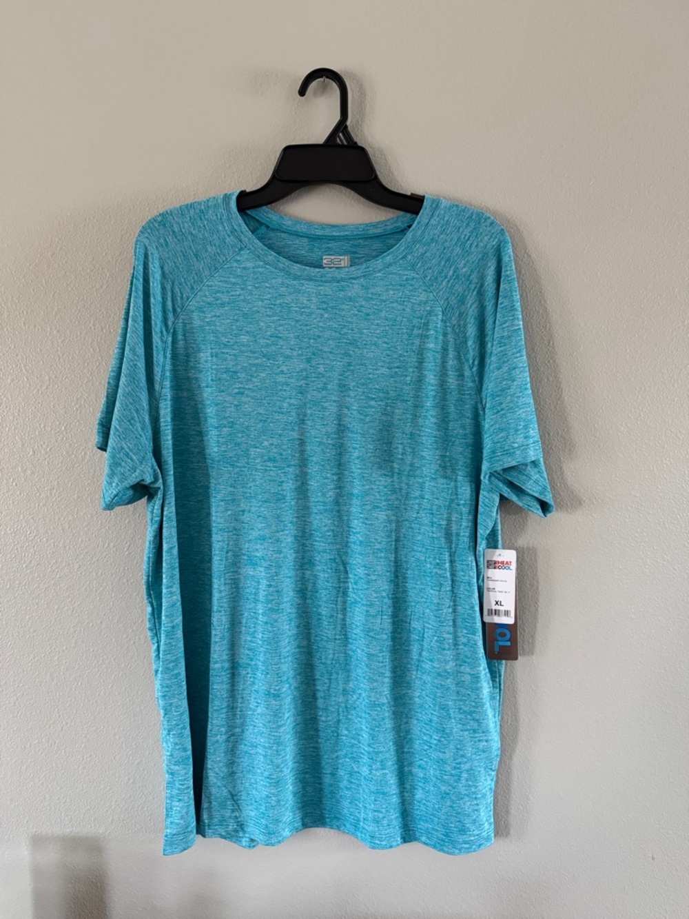 32 Degrees Heather Teal Short-Sleeve Performance Tee